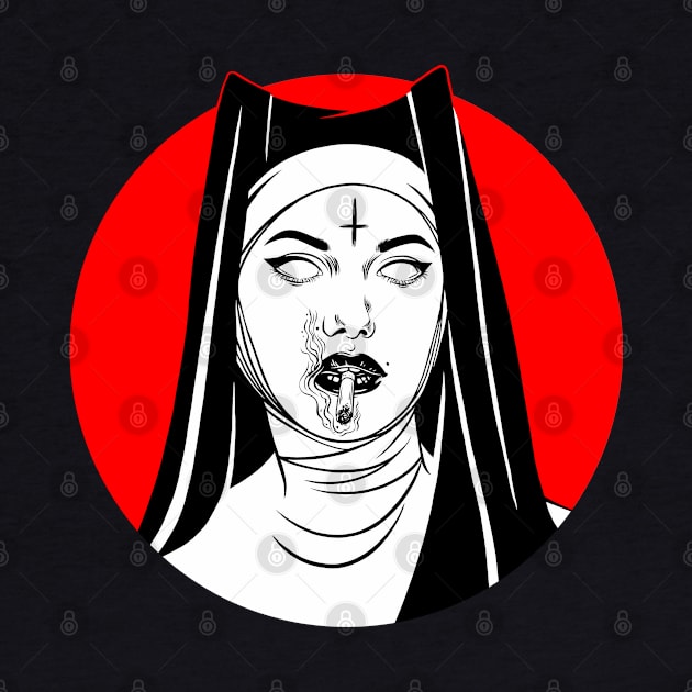 Satanic Nun. Bad Nun by OccultOmaStore